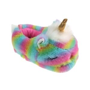 Unicorn Multicolor Soft Plush Slippers